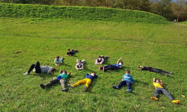 Ayer, 22 de octubre,  los alumnos de 5º de primaria fueron al parque de Ametzagaña.