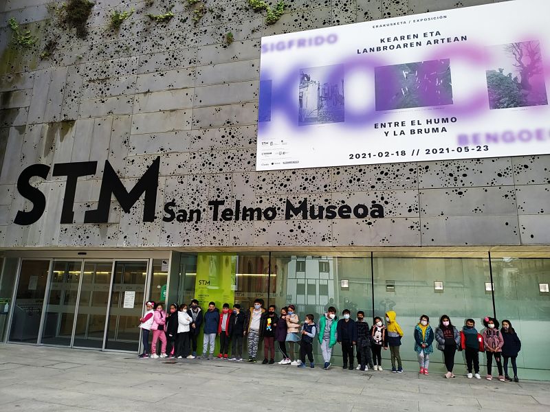 Los alumnos de primer ciclo de primaria en el Museo de San Telmo